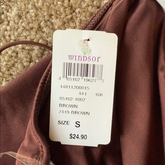 Windsor Brown Cocktail Dress NWT - Picture 4 of 4